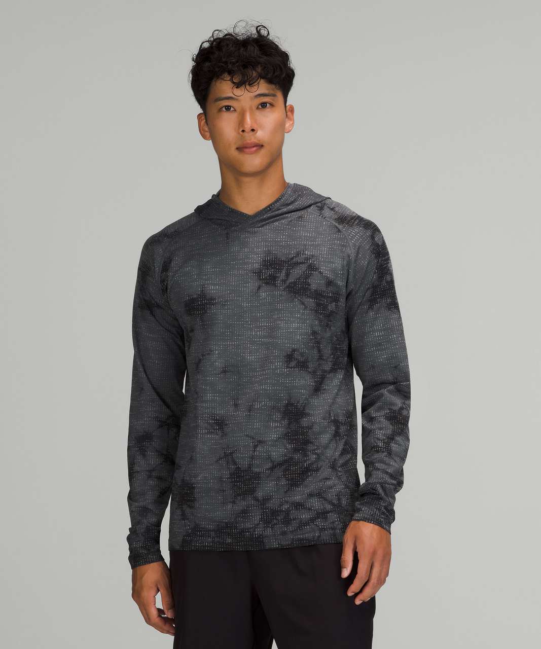 Lululemon Metal Vent Tech Hoodie 2.0 - Disconnect Marble Dye Anchor / Black