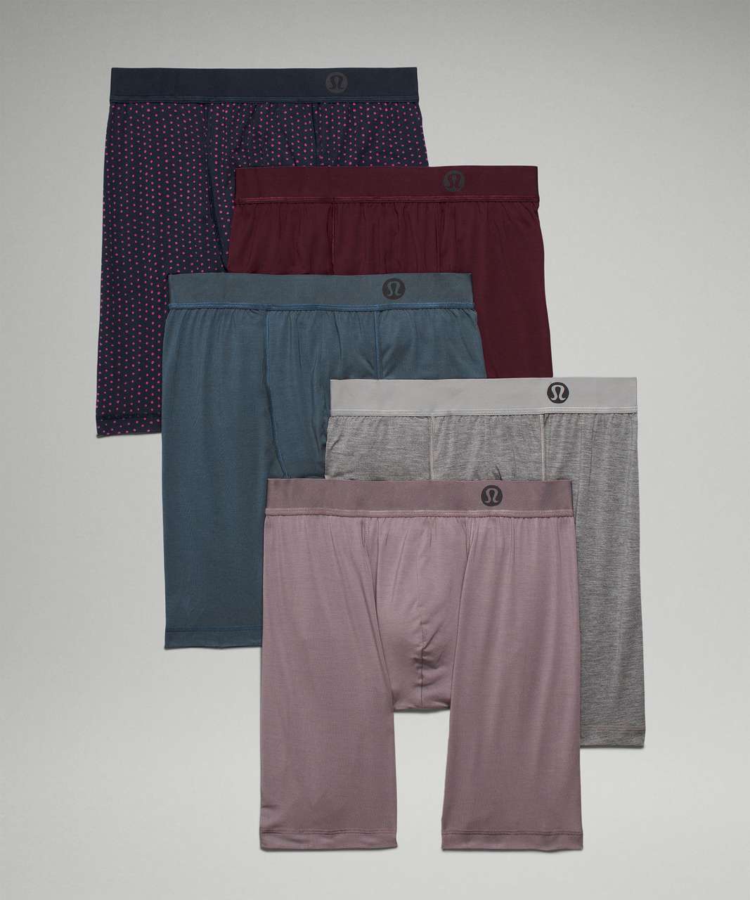 Lululemon Always In Motion Boxer 7 *5 Pack - Lunar Rock / Doodle