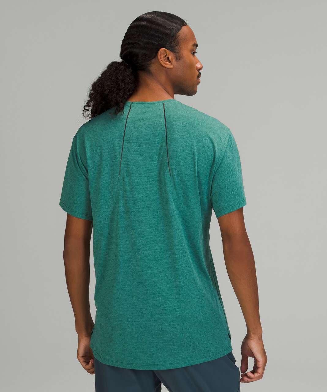 Lululemon Fast and Free Short Sleeve Shirt - Heathered Teal Lagoon / Heathered Teal Lagoon