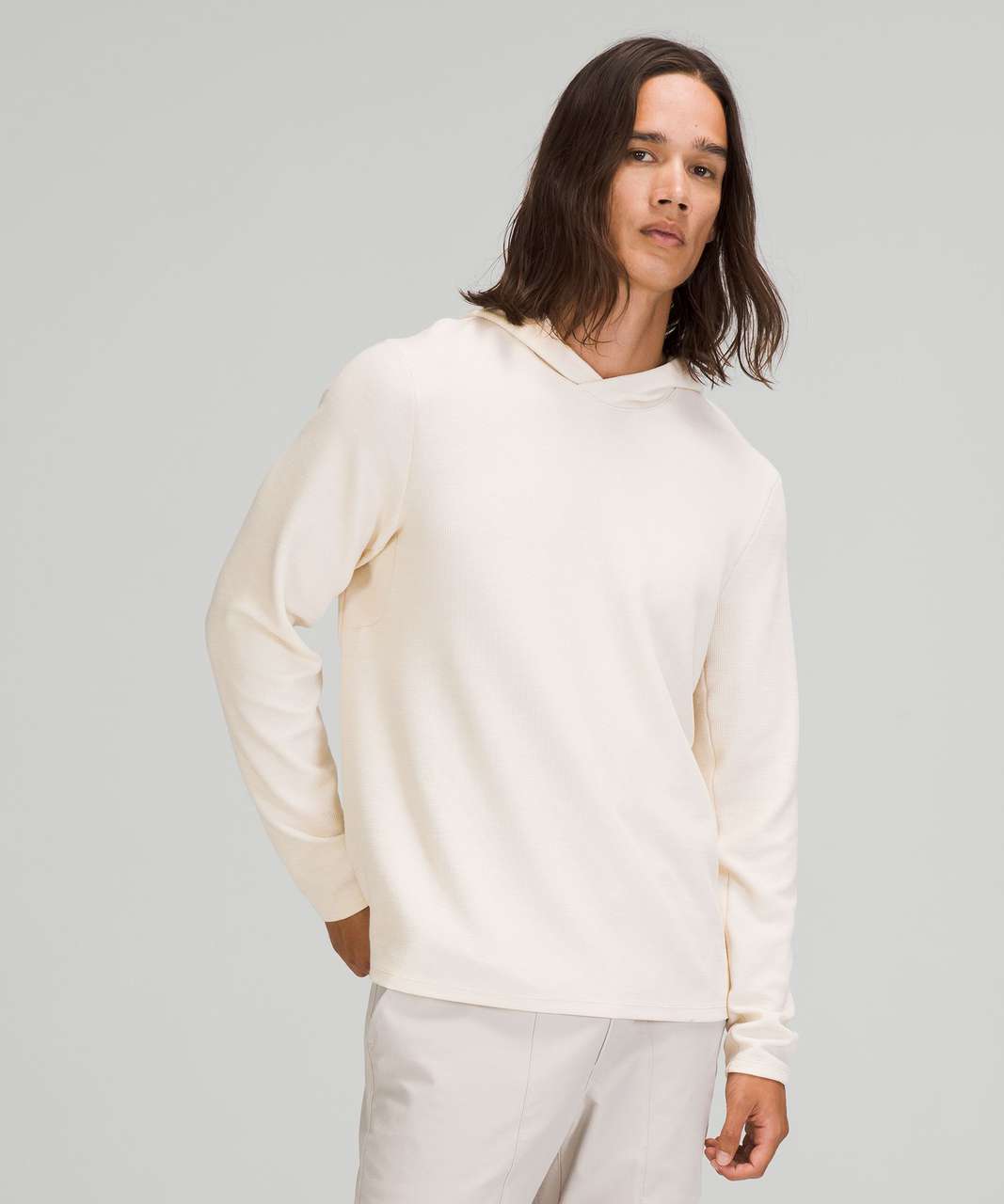 Lululemon Shift Stitch Hoodie - Heathered White Opal