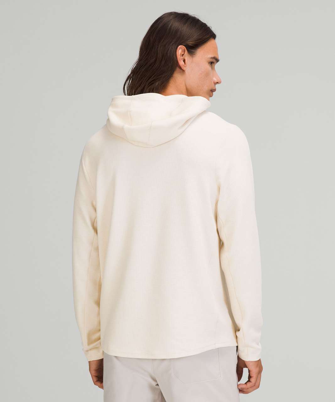 Lululemon Shift Stitch Hoodie - Heathered White Opal - lulu fanatics