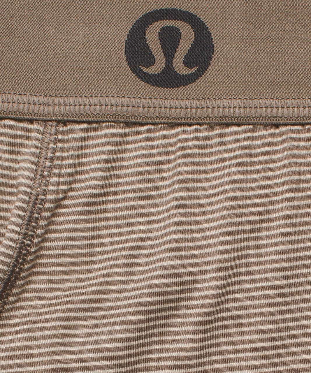Lululemon Always In Motion Boxer 5" *3 Pack - Raw Linen / Jumie Stripe Print Raw Linen Rover / Chambray