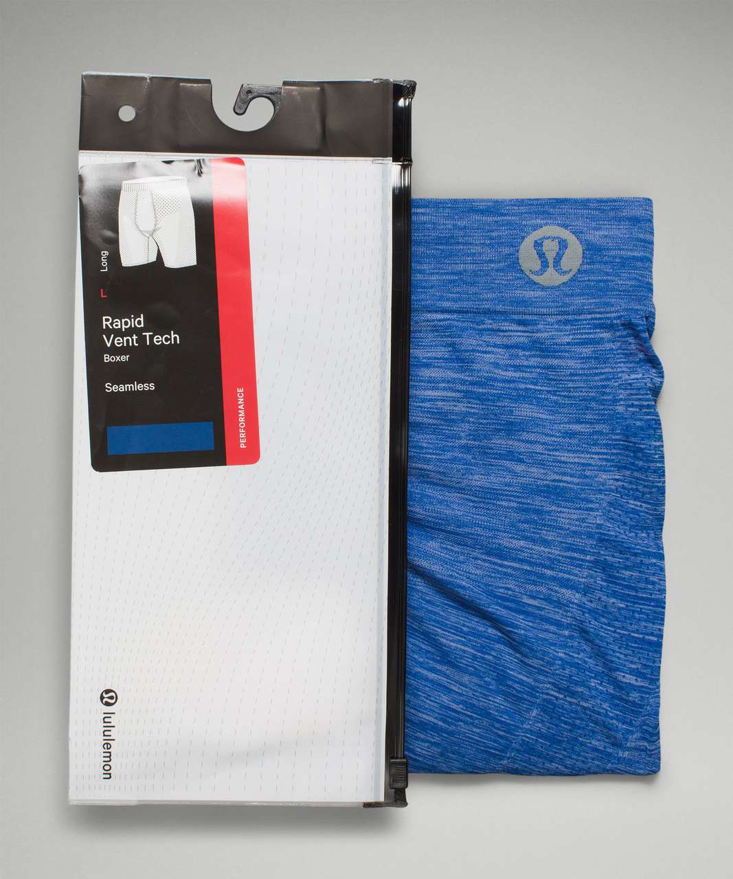 Lululemon Rapid Vent Tech Boxer 7" - Heathered Symphony Blue