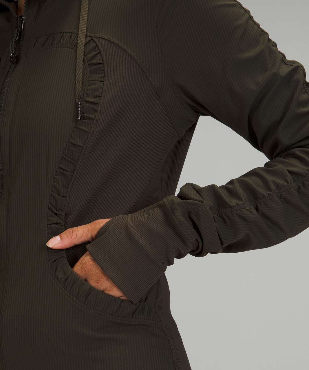 Lululemon Dance Studio Jacket - Dark Olive / Heathered Dark Olive