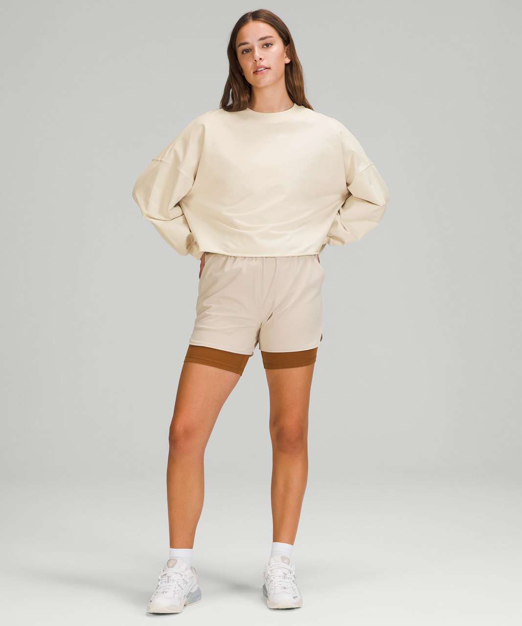 Lululemon LA Oversized Boxy Crew - White Opal (First Release)