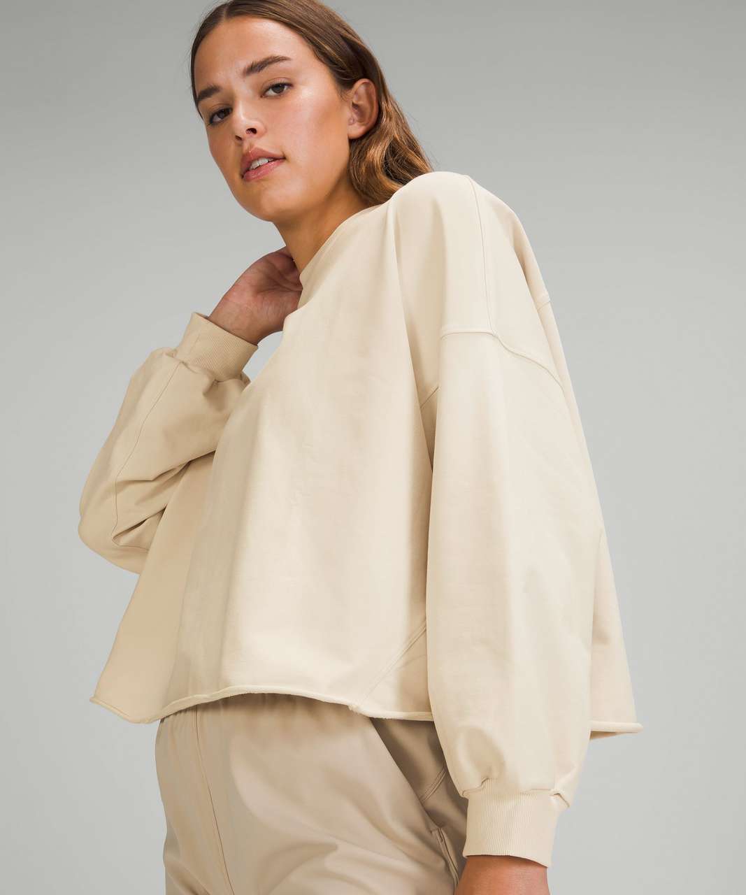 Lululemon LA Oversized Boxy Crew - White Opal (First Release) - lulu ...