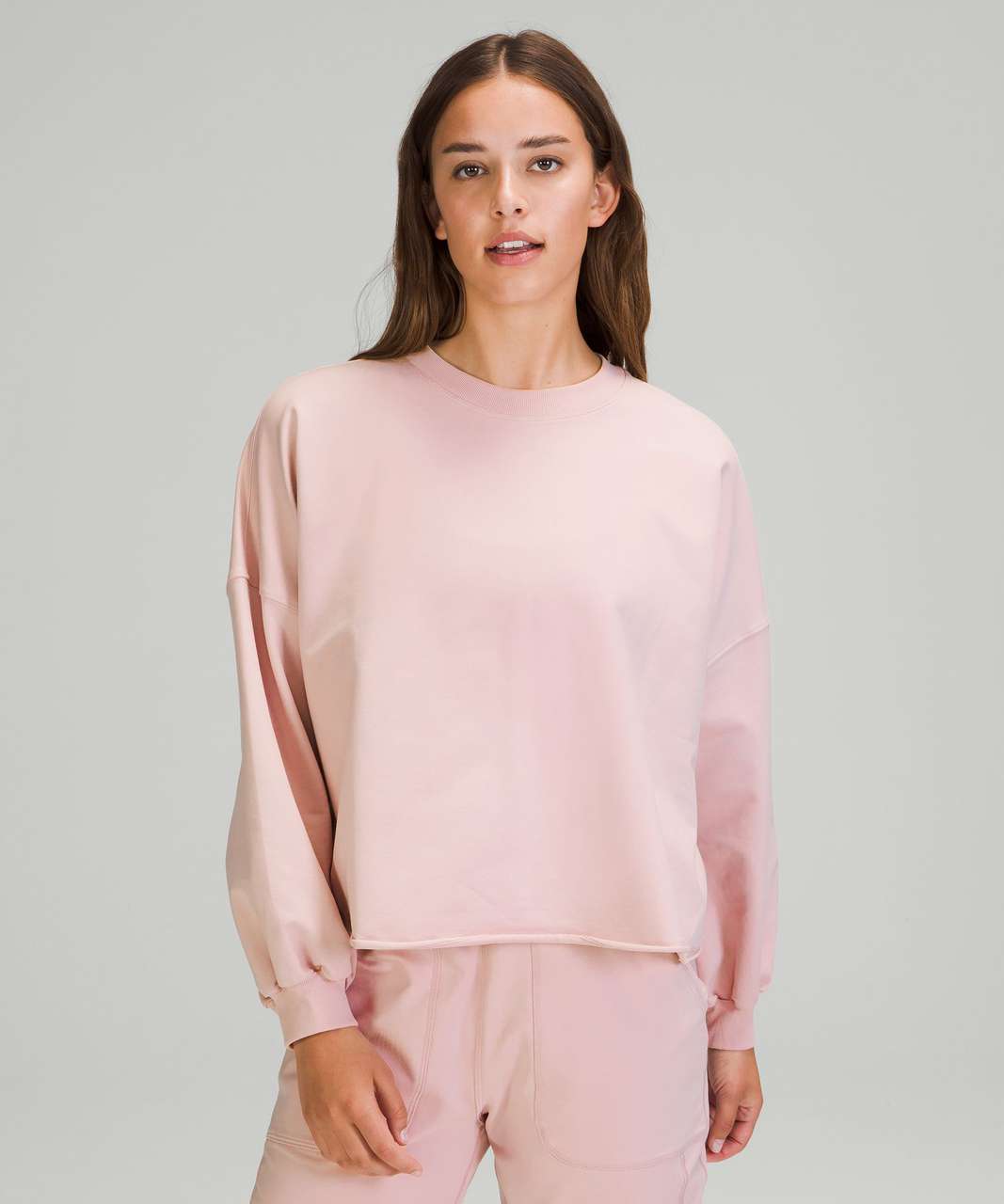 Lululemon LA Oversized Boxy Crew - Porcelain Pink