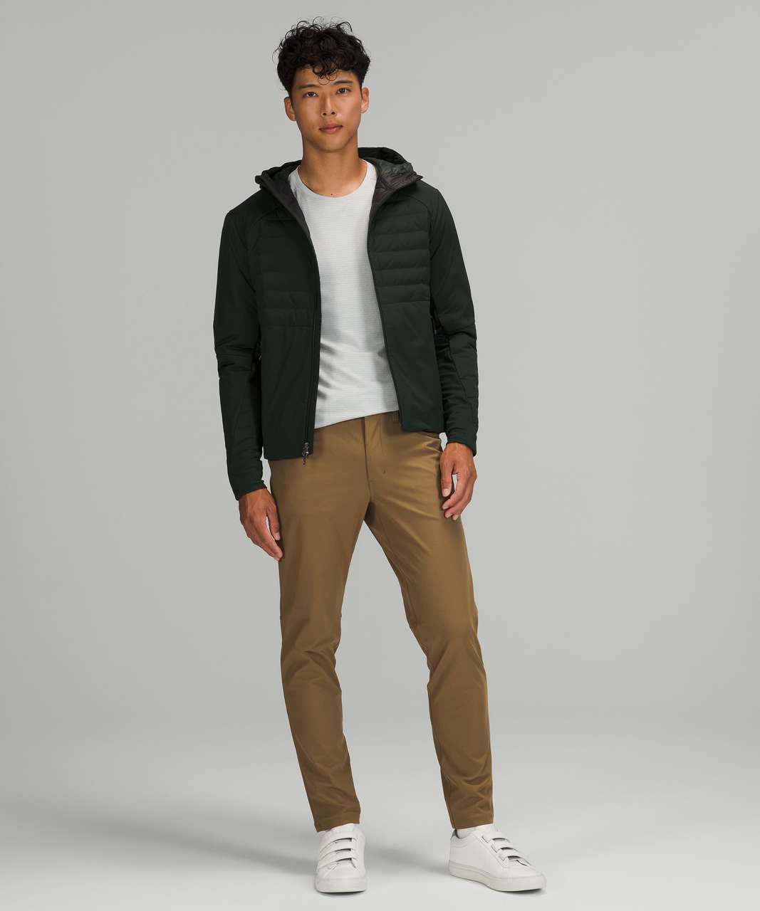 lululemon At Ease Hoodie - Heathered Rainforest Green