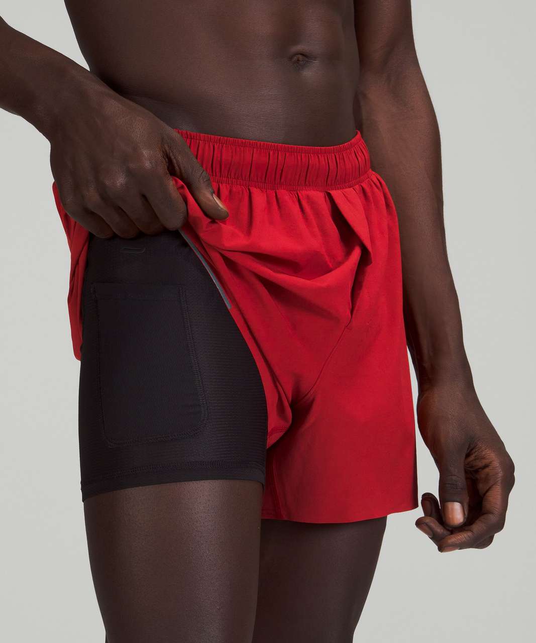 Lululemon Surge Lined Short 4" - Sport Red