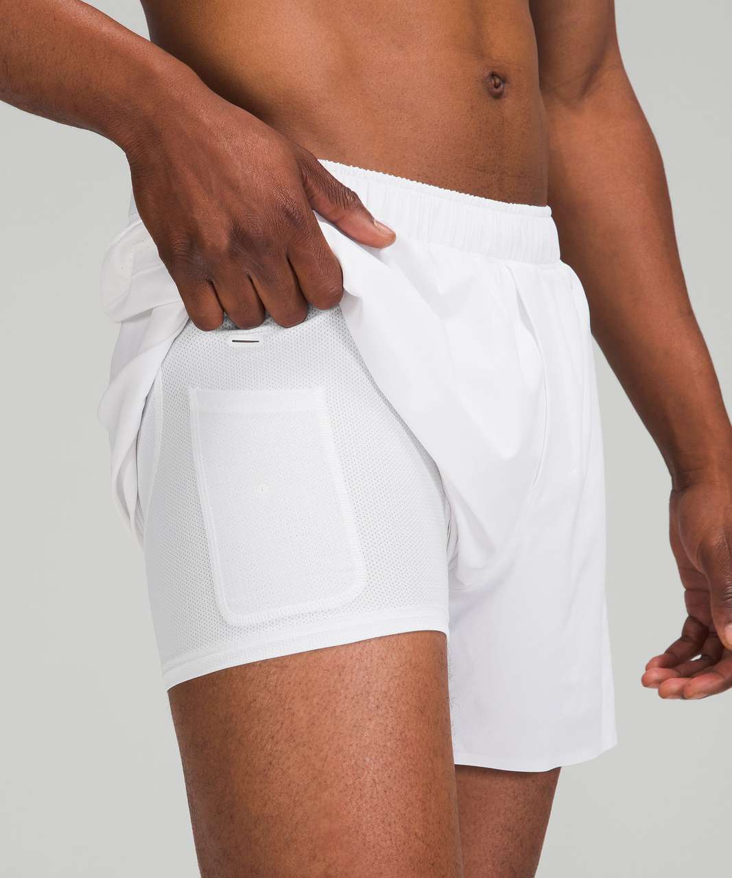 Lululemon Surge Lined Short 4" - White