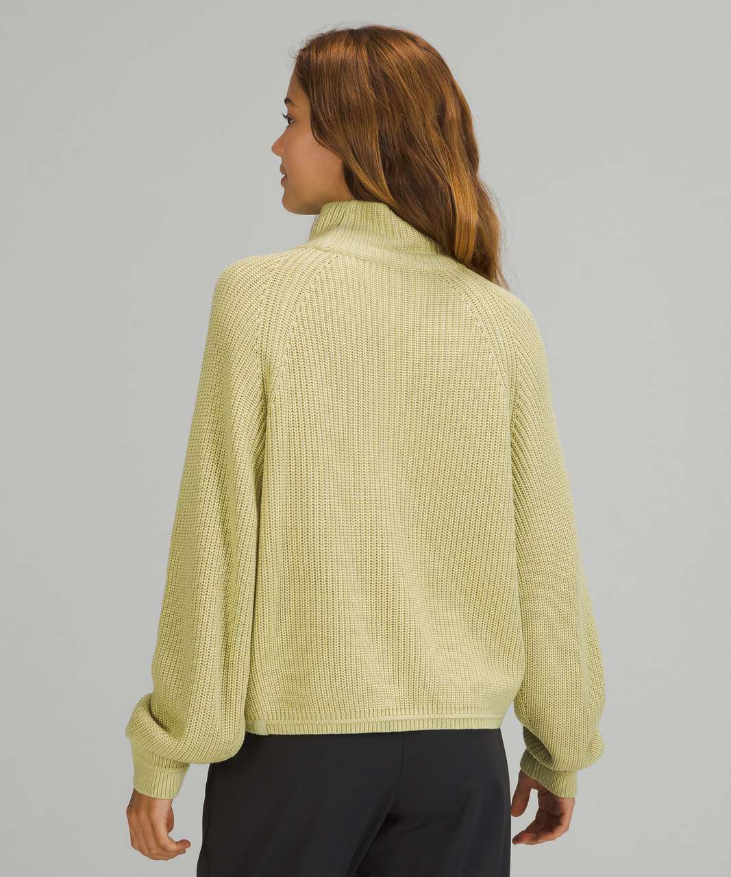 Lululemon Ribbed Turtleneck Sweater - Dew Green - lulu fanatics