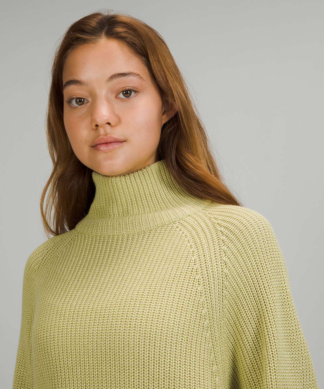 Lululemon Ribbed Turtleneck Sweater - Dew Green