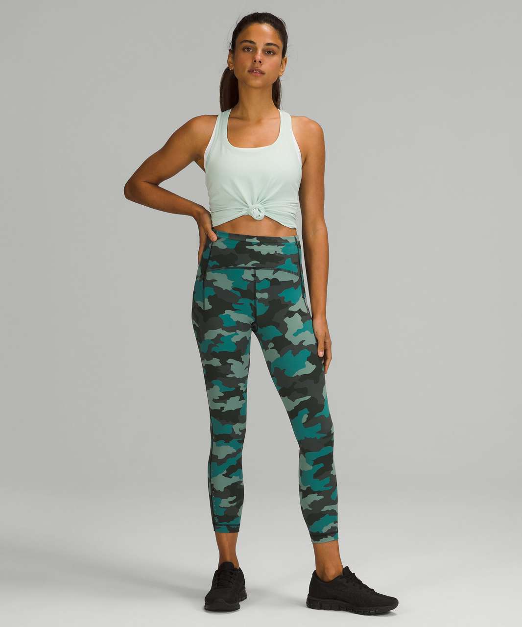 Lululemon Swift Speed High-Rise Tight 25" - Heritage 365 Camo Tidewater Teal Multi