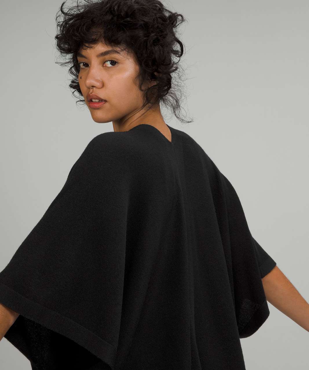 Lululemon Merino Wool Short Sleeve Wrap - Black