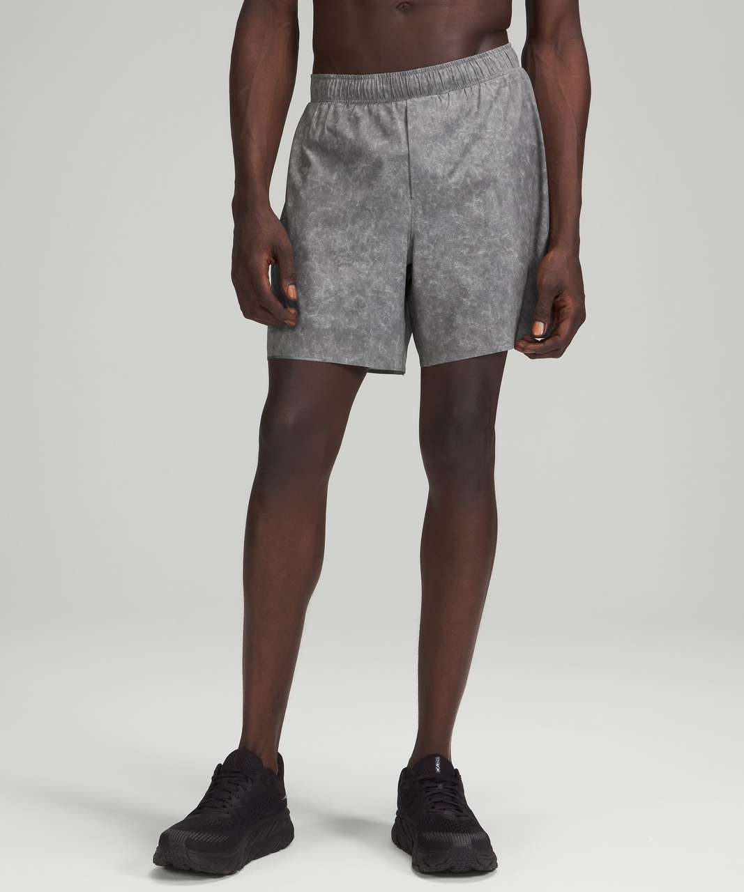 Lululemon Surge Lined Short 6" - Gravel Dust Asphalt Grey Multi (First Release)