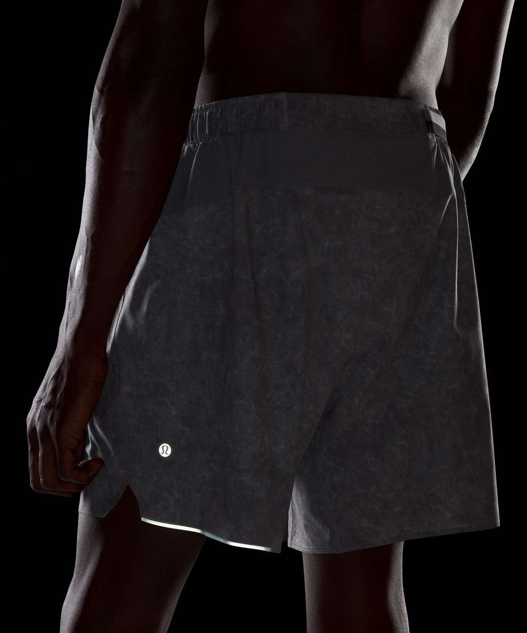 Lululemon Surge Lined Short 6" - Gravel Dust Asphalt Grey Multi (First Release)