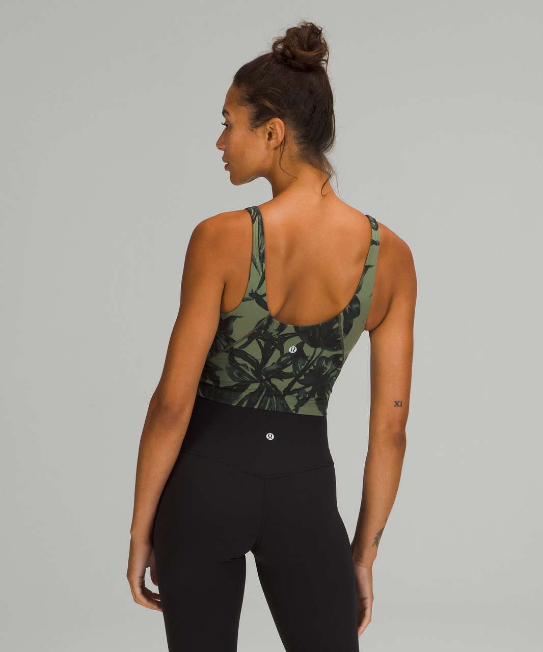 Lululemon Align HR Pant 28” *Nulu Size 0 Botanical Bloom Green Twill BGTM  27357