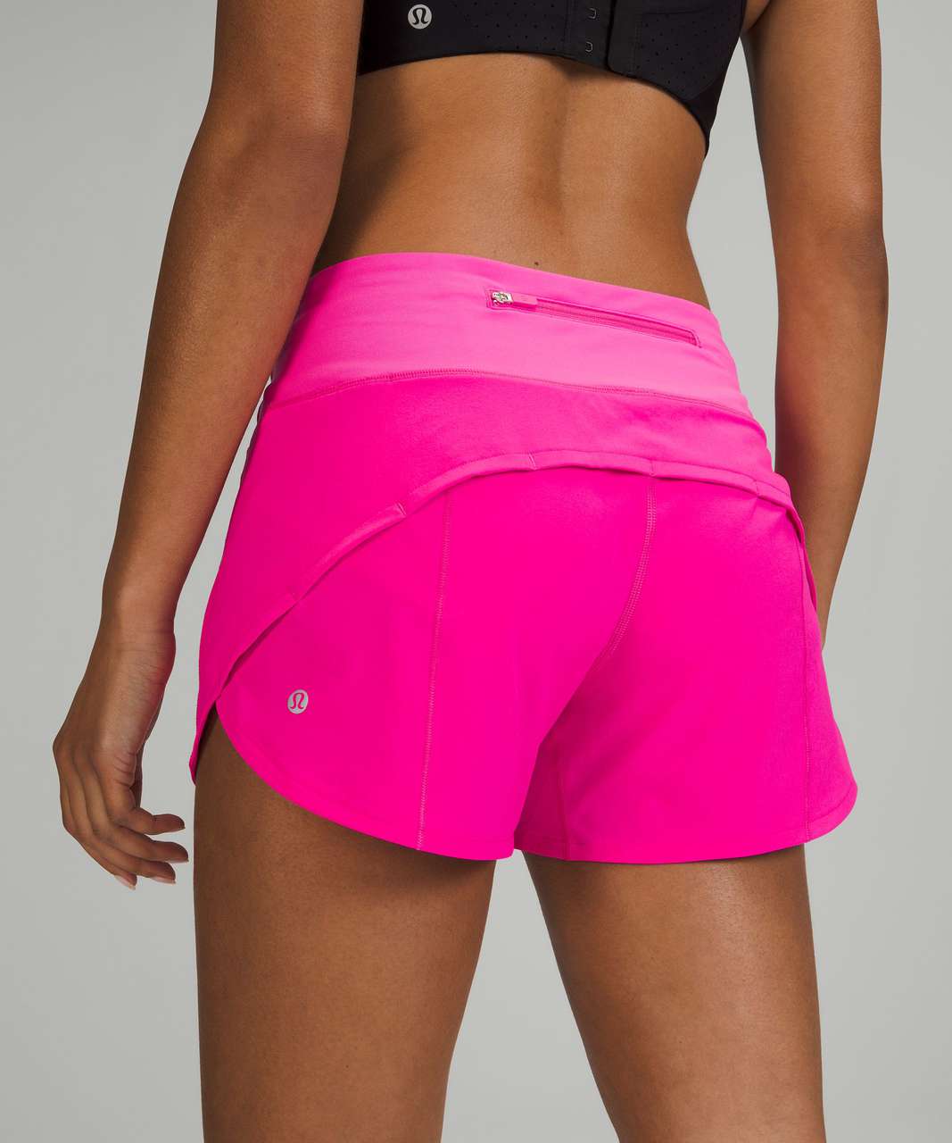 Lululemon Speed Up Mid-Rise Lined Short 4" - Pow Pink
