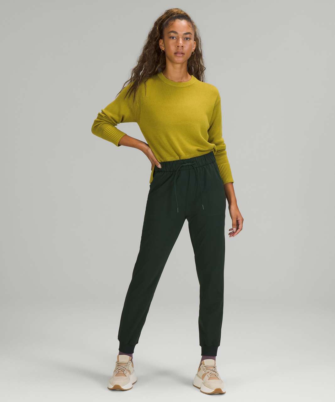 Lululemon Keep Moving Pant 7/8 High-Rise - Rosemary Green - lulu fanatics