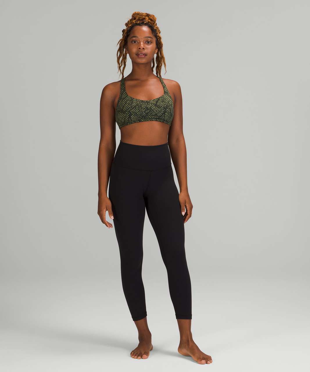 lululemon Align™ Scalloped Hem High-Rise Crop 23, Rainforest Green