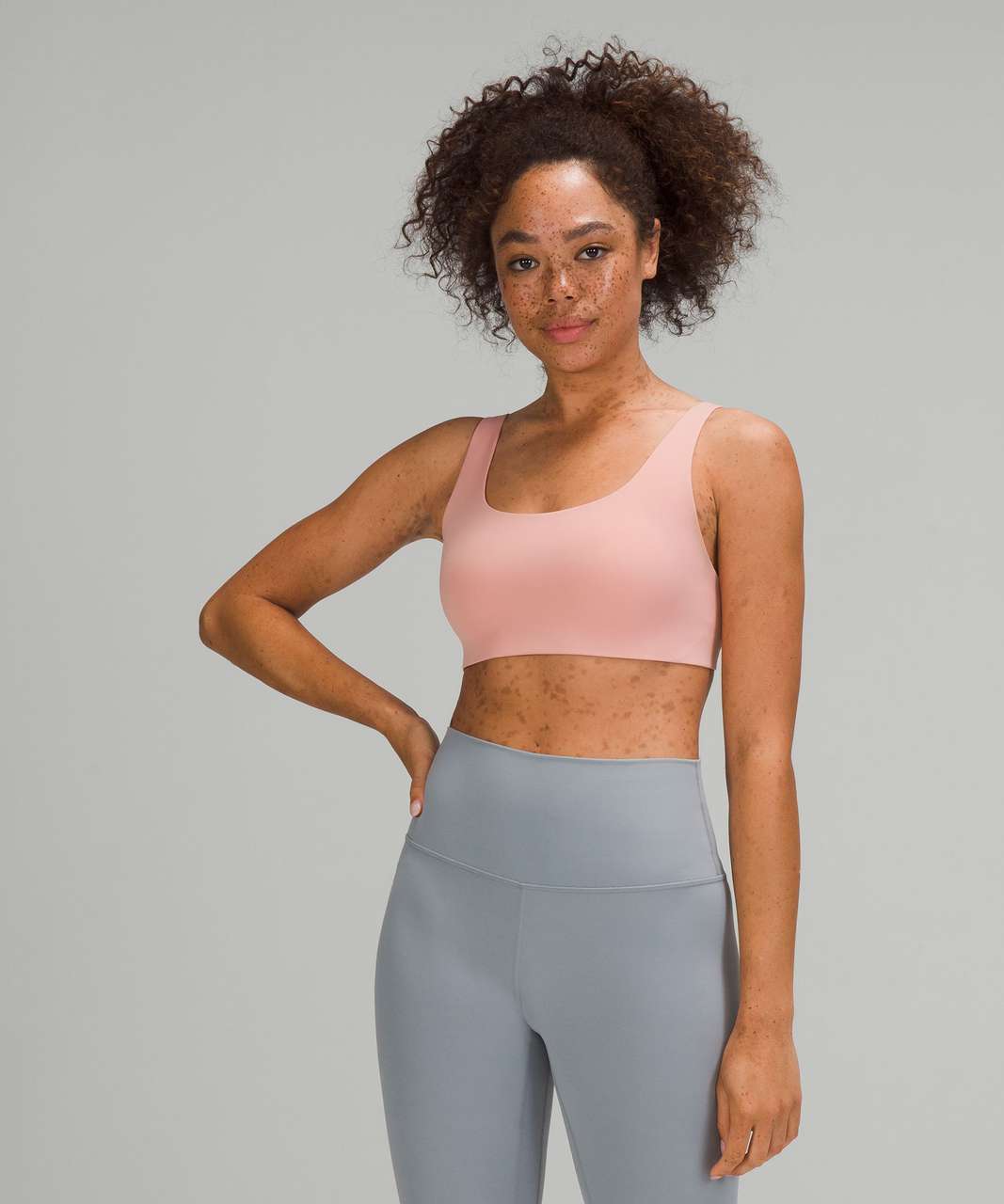 Lululemon In Alignment Straight-Strap Bra *Light Support, A/B Cup - Pink Puff