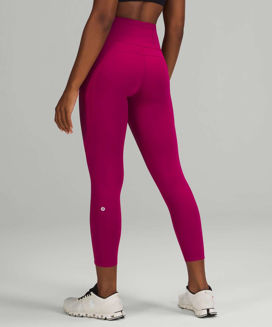 Lululemon Fast and Free High-Rise Crop 23 - Wild Berry - lulu fanatics