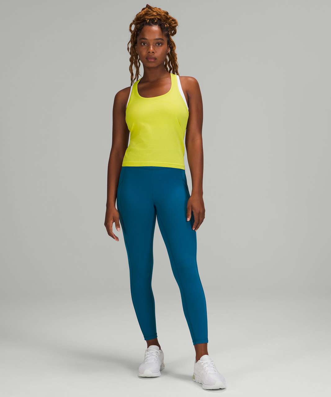 Lululemon Swiftly Tech Racerback Tank Top 2.0 *Race Length - Yellow Serpentine / Yellow Serpentine