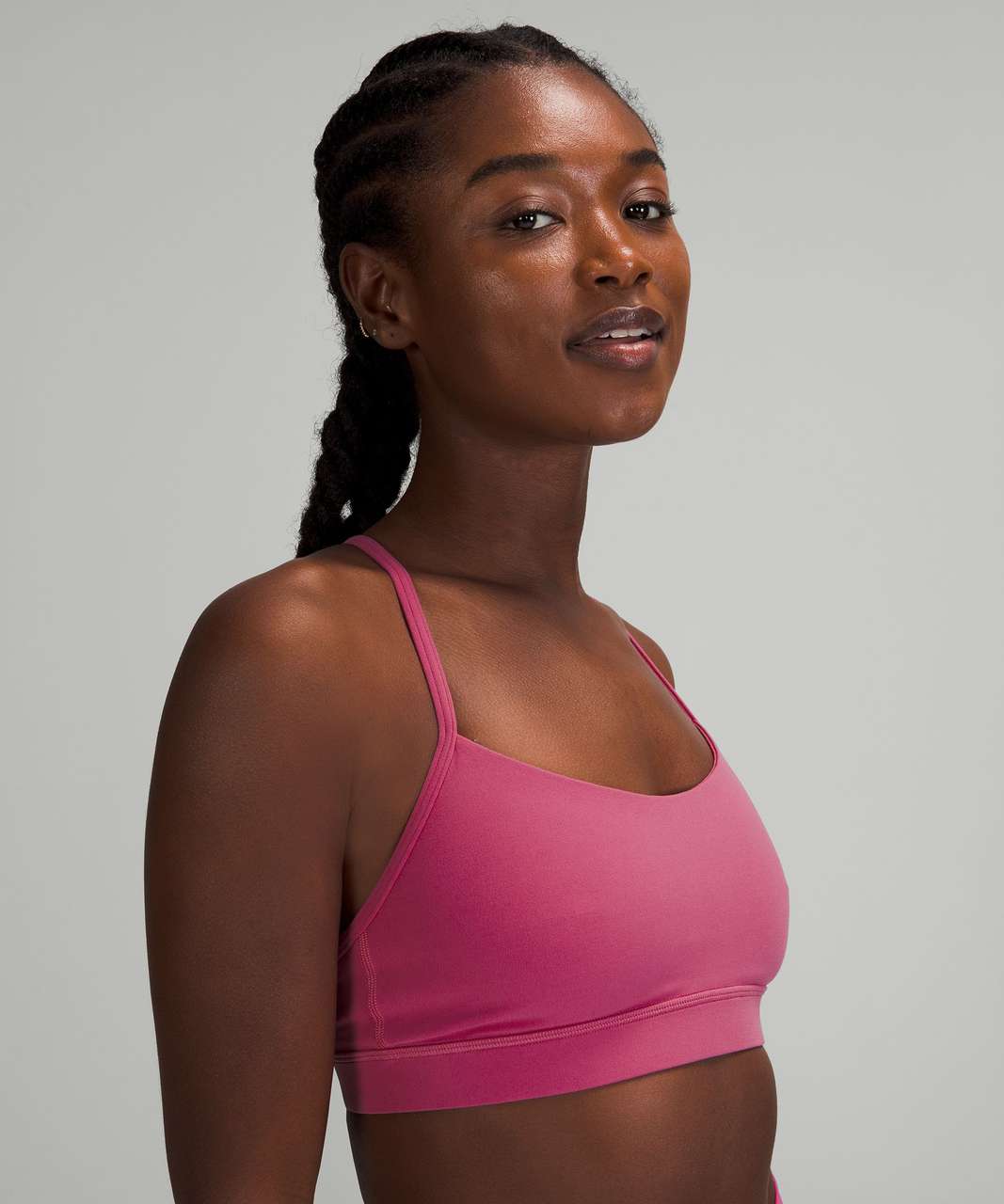 LULULEMON Flow Y Nulu Bra *Light Support, A–C Cups Mauve Pink Sports Bra  Size 8