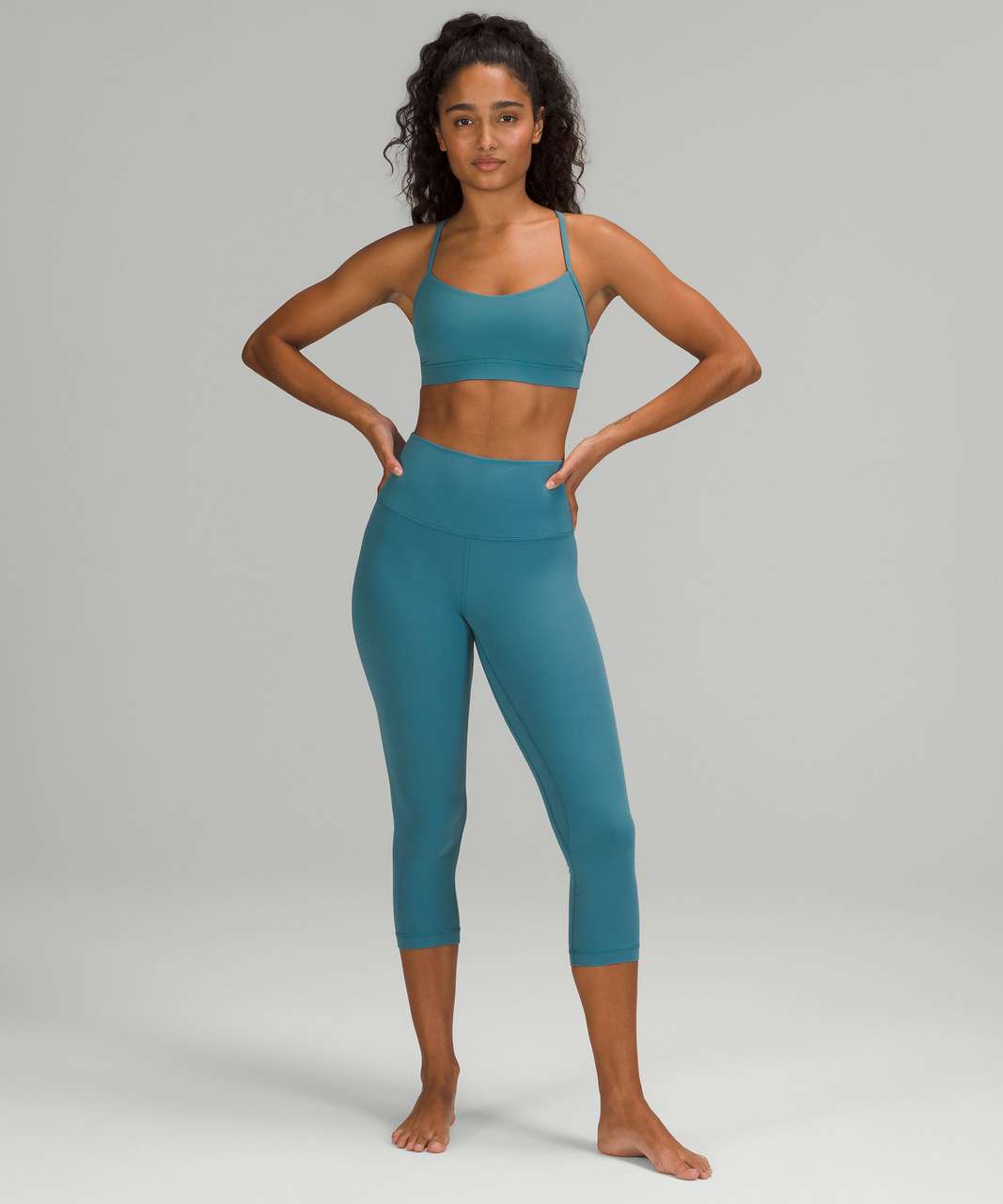 Lululemon Flow Y Nulu Bra *Light Support, A–C Cups - Capture Blue - lulu  fanatics