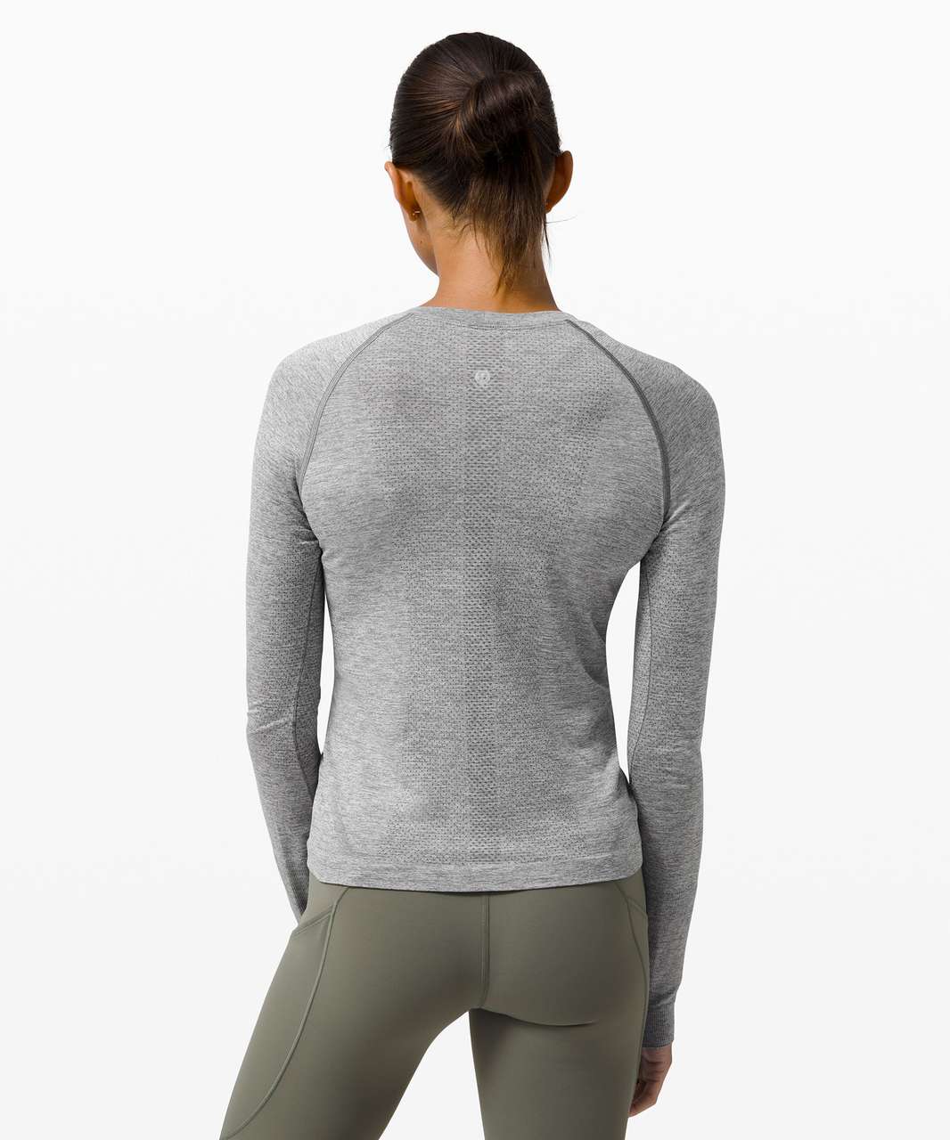 Lululemon Swiftly Tech Long Sleeve Shirt 2.0 *Race Length - Slate / White  (First Release) - lulu fanatics