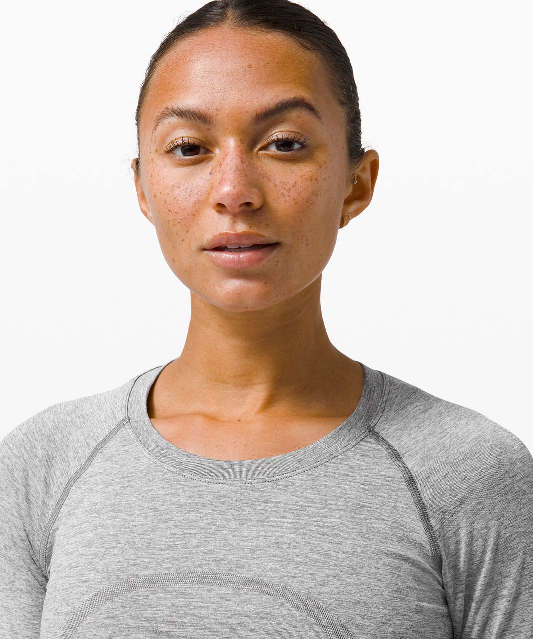 Lululemon Swiftly Tech Long Sleeve Shirt 2.0 *Race Length - Slate / White  (First Release) - lulu fanatics