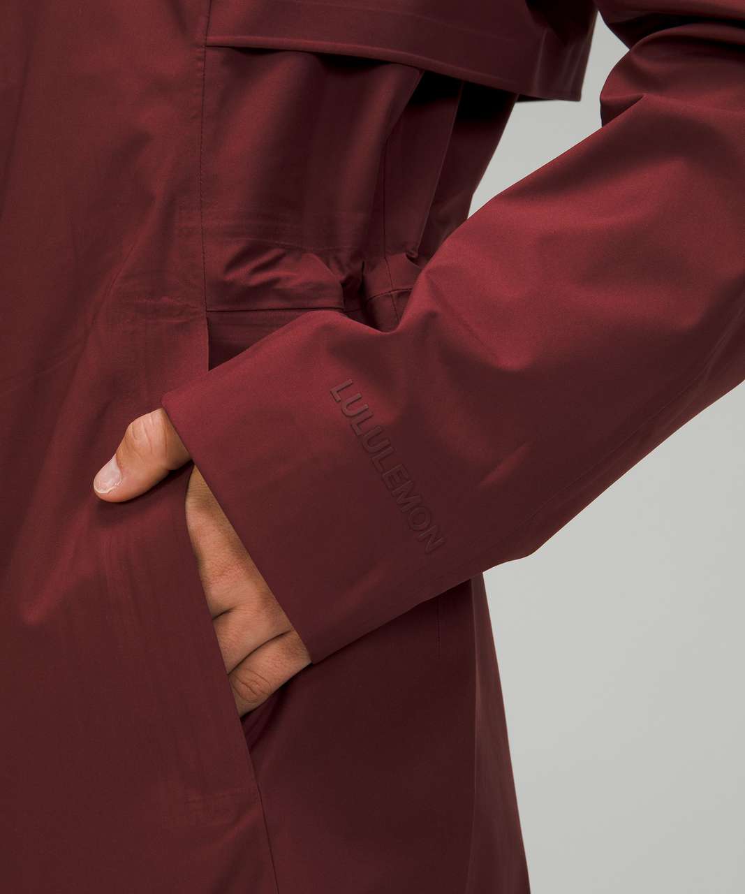 Lululemon Rain Rebel Jacket In Red Merlot