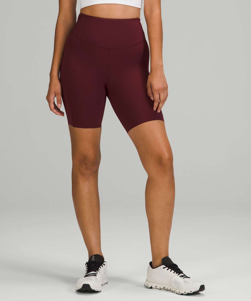 Lululemon Base Pace High-Rise Short 8" - Red Merlot