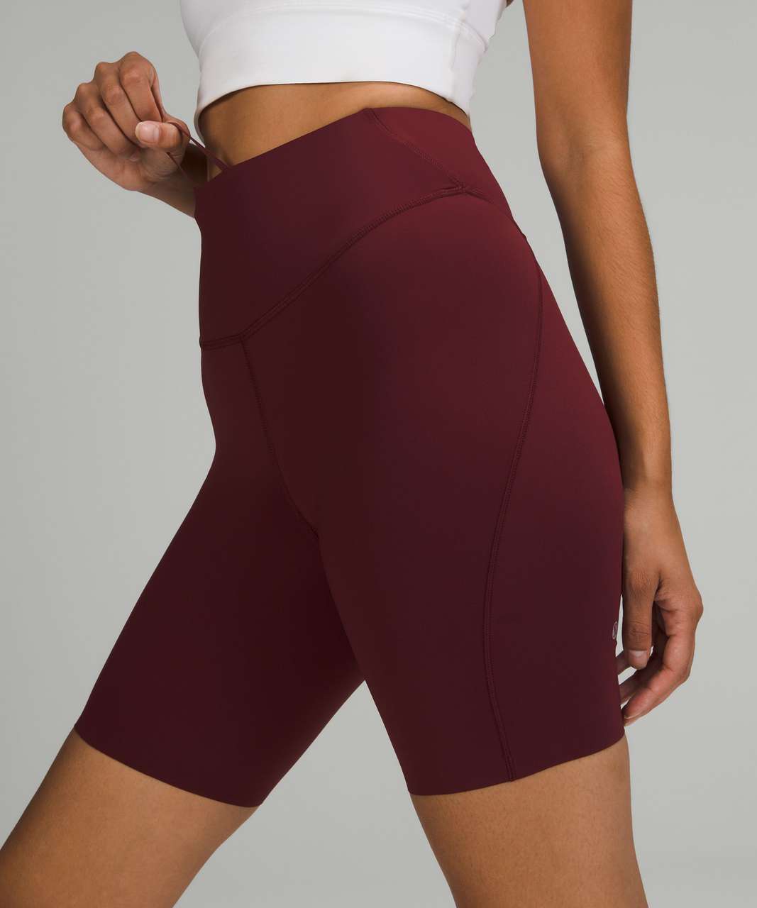 Lululemon Base Pace High-Rise Short 8 - Red Merlot - lulu fanatics