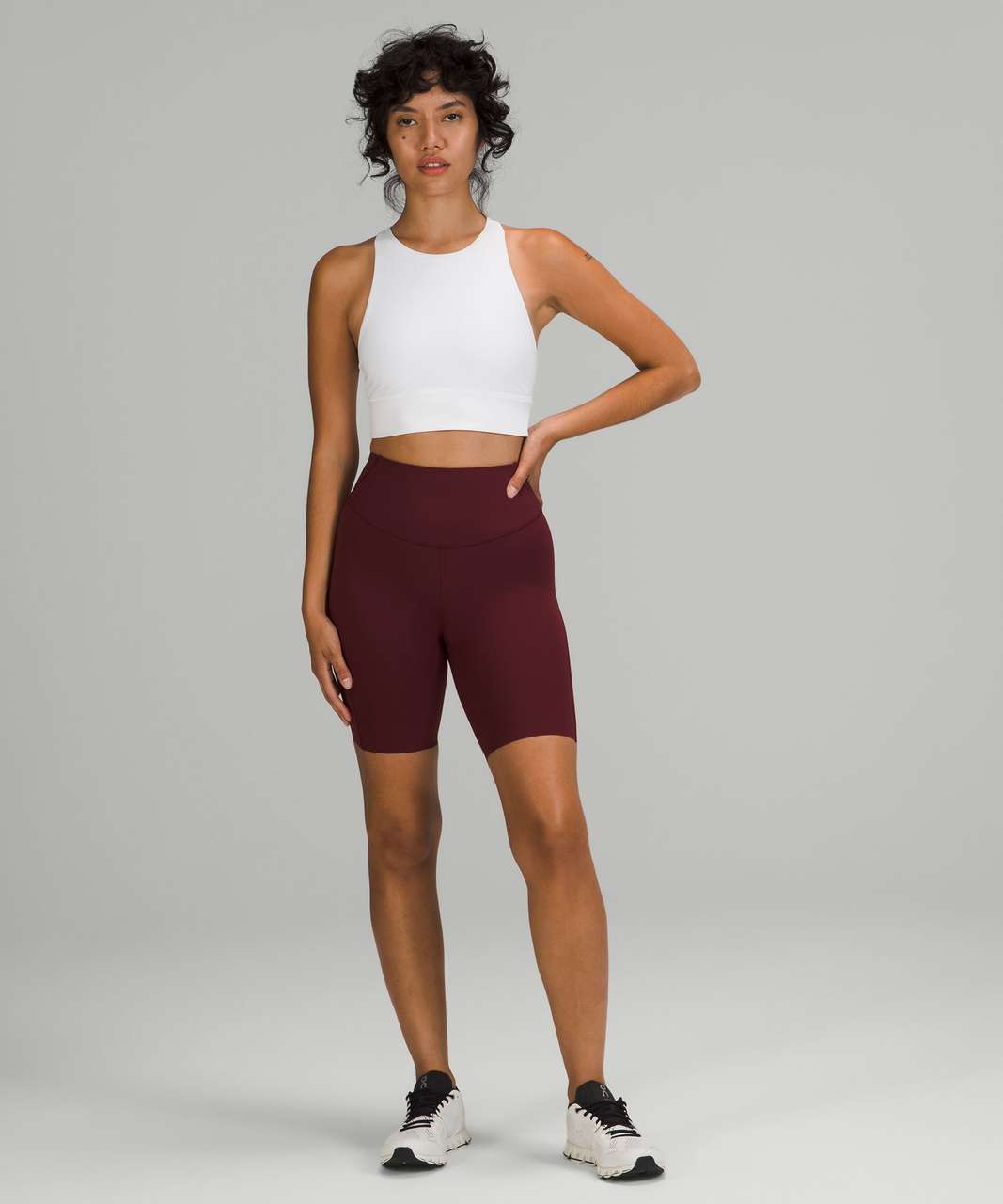 Lululemon Base Pace High-rise Shorts 8 In Red Merlot