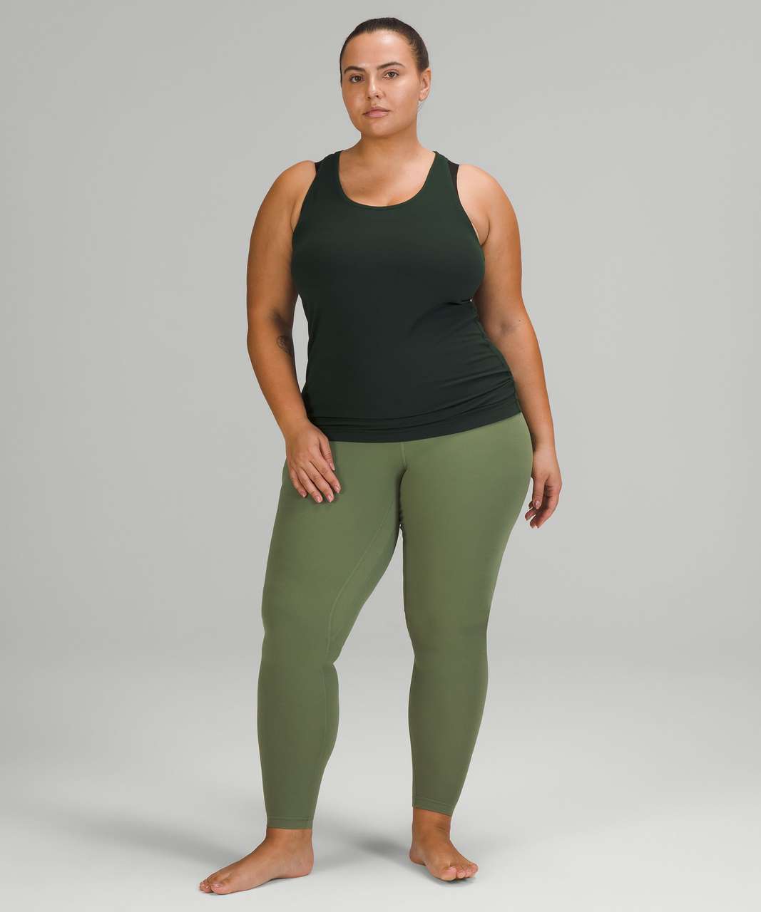 Lululemon Cool Racerback Short Tank Top *Nulu - Rainforest Green