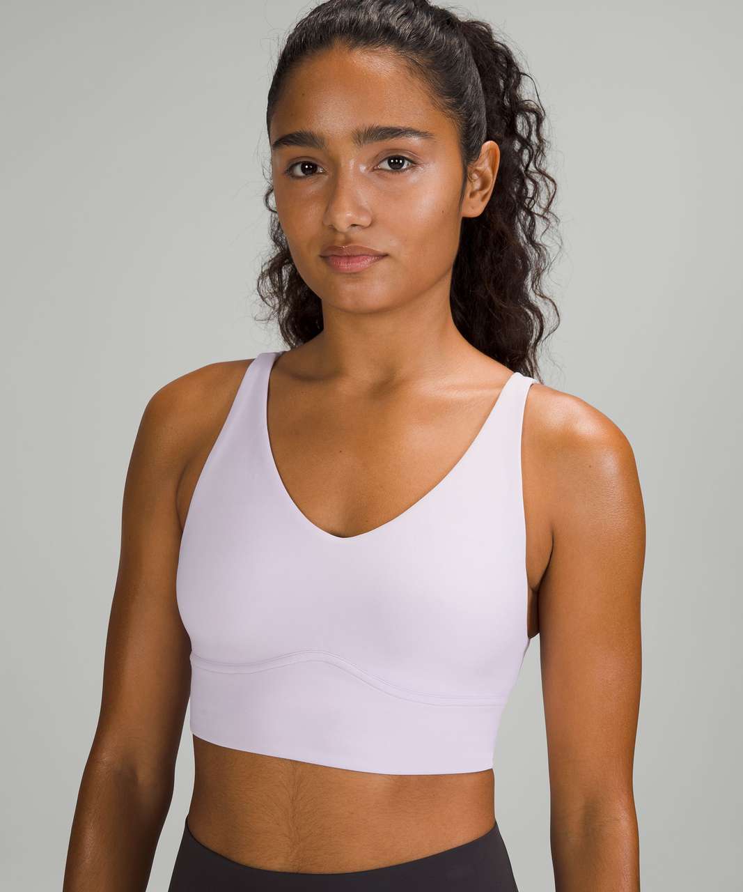 Lululemon In Alignment Longline Bra *Light Support, B/C Cup - Lavender Dew  - lulu fanatics