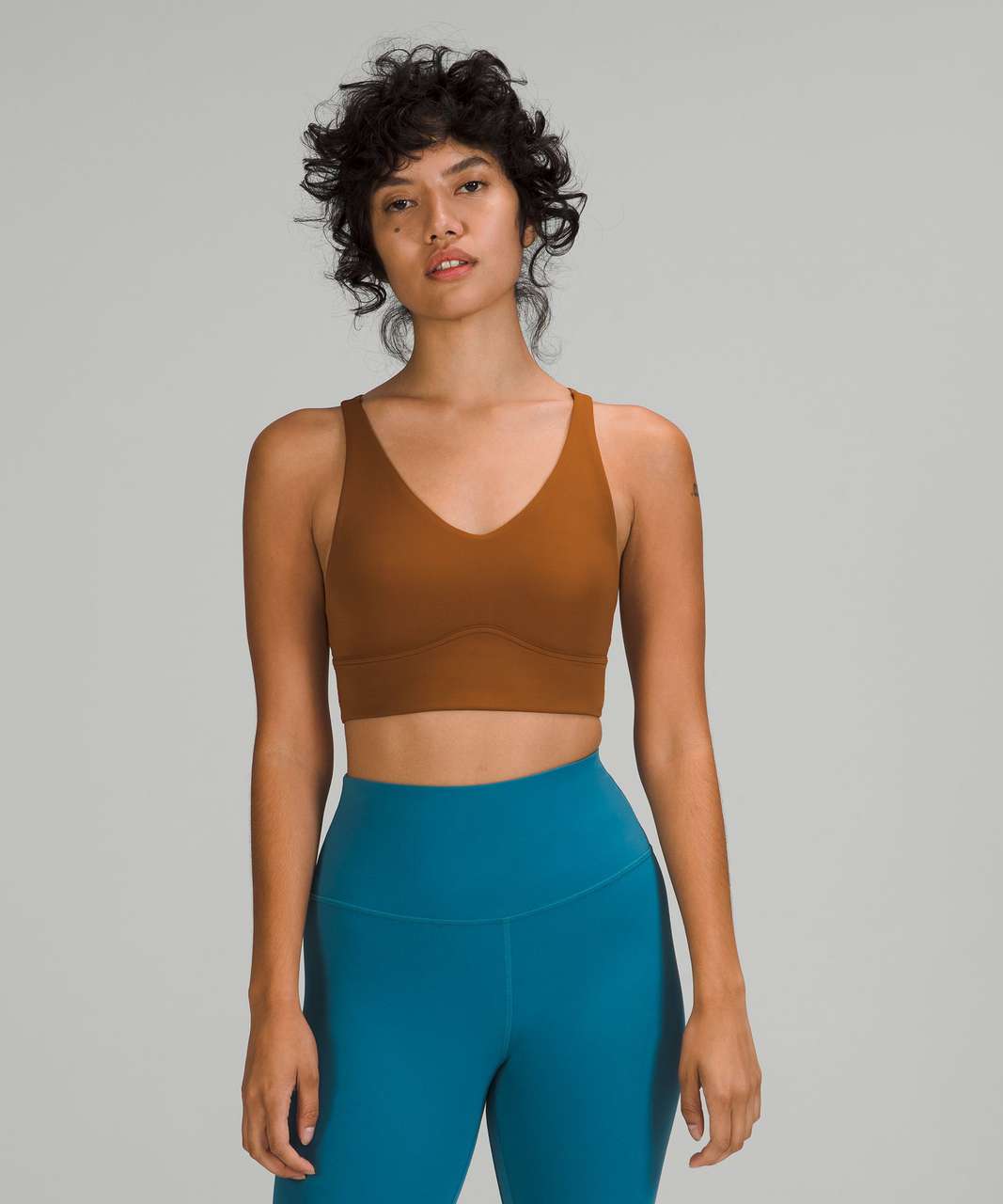 Lululemon In Alignment Bra *Light Support, D–G Cups - Copper Brown - lulu  fanatics