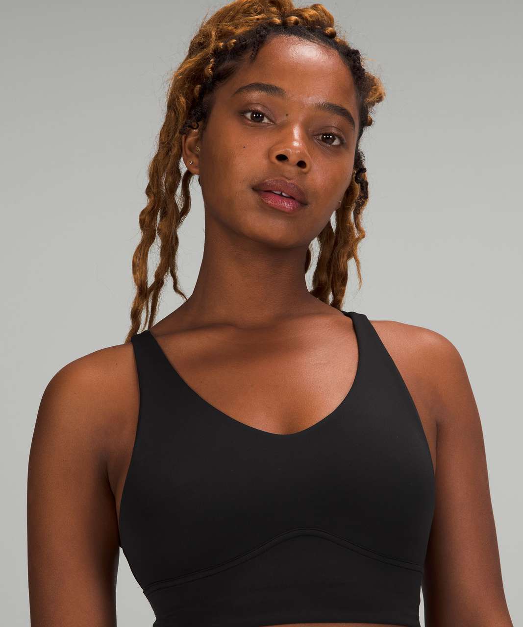 Lululemon In Alignment Longline Bra *Light Support, B/C Cup - Black - lulu  fanatics