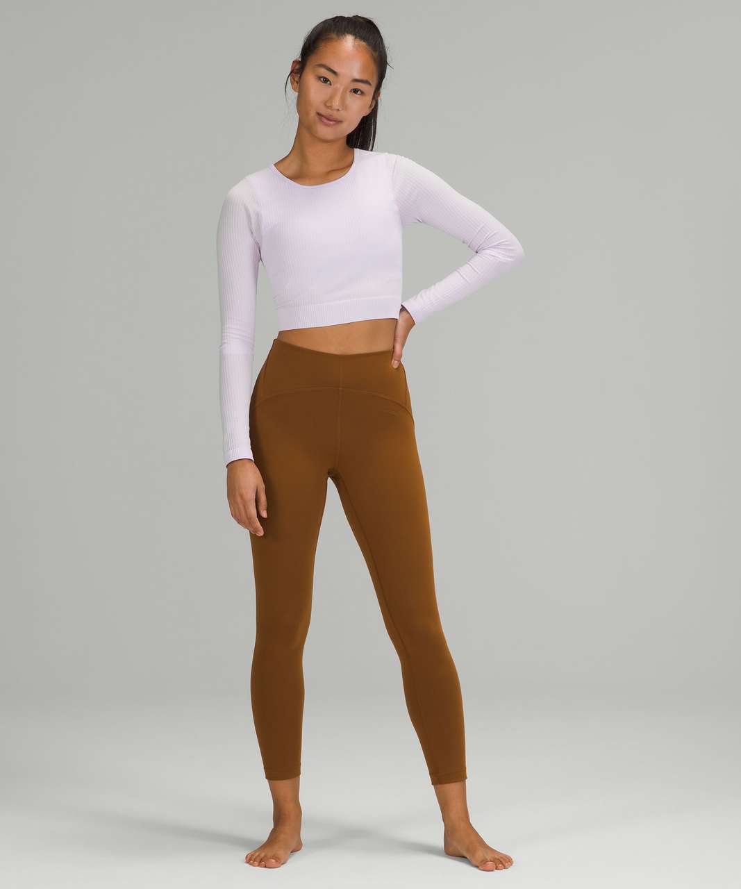 Lululemon Ebb to Street Long Sleeve - White Opal - lulu fanatics