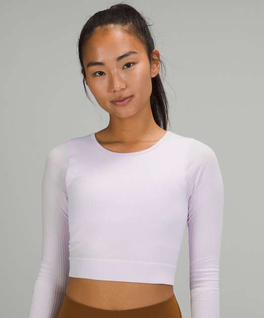 Lululemon Ebb to Street Long Sleeve Shirt - Dew Pink - lulu fanatics