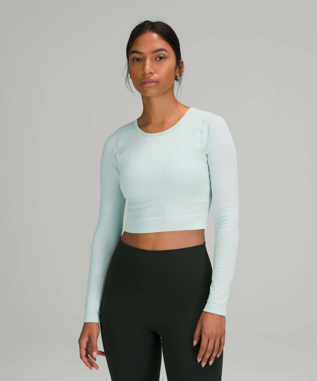 Ebby Top // Mint (wavy ribbed)