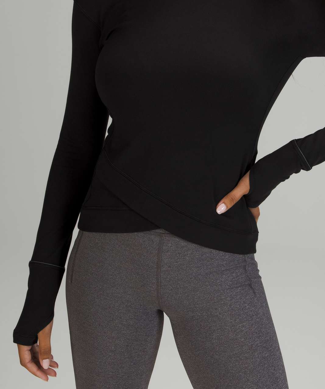 Lululemon Close to Crossing Long Sleeve *Jacquard - Tectonic Jacquard  Shipmate Black - lulu fanatics