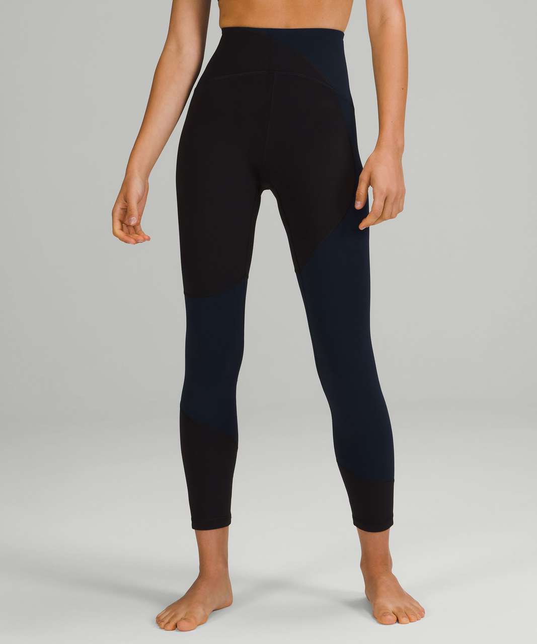 Lululemon Nulu Colour Block High-Rise Tight 25 - Copper Brown / Bold Beige  - lulu fanatics