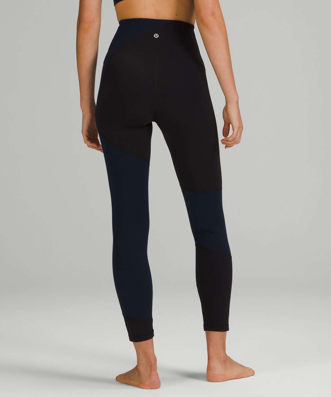 Lululemon Nulu Colour Block High-Rise Tight 25" - Black / True Navy