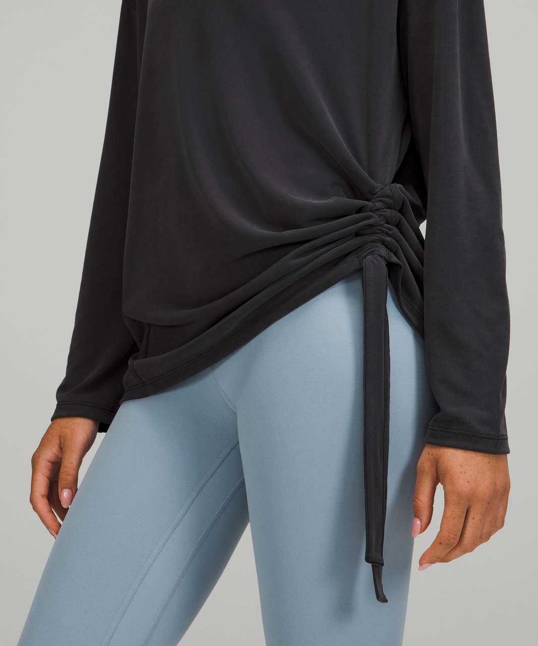 Lululemon Cinch It Long Sleeve - Black - lulu fanatics