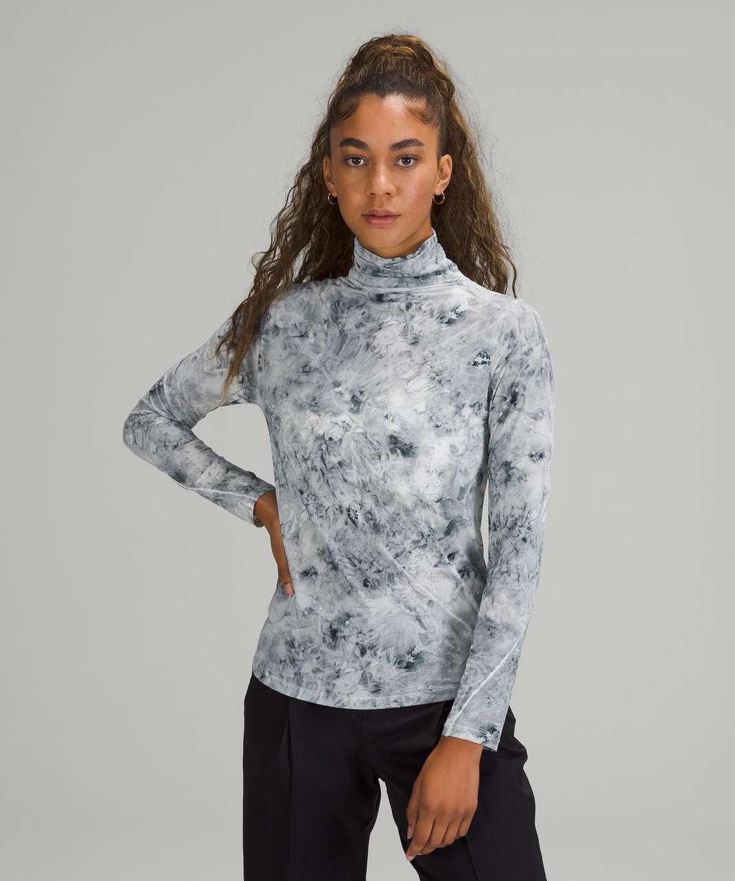 Lululemon Hold Tight Turtleneck - Aquila Rhino Grey Multi