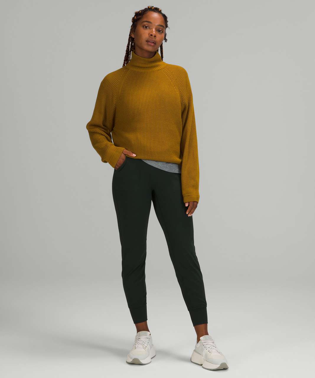 Lululemon Ribbed Turtleneck Sweater - Gold Spice