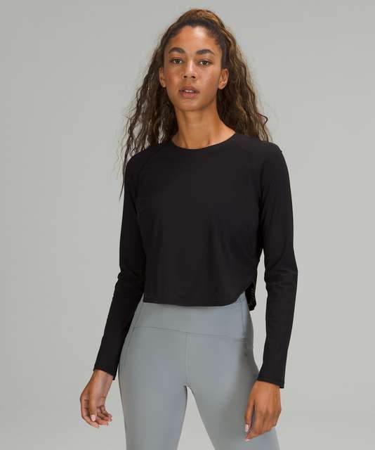 Lululemon Crew Neck UV Protection Running Long Sleeve Shirt - Electric ...