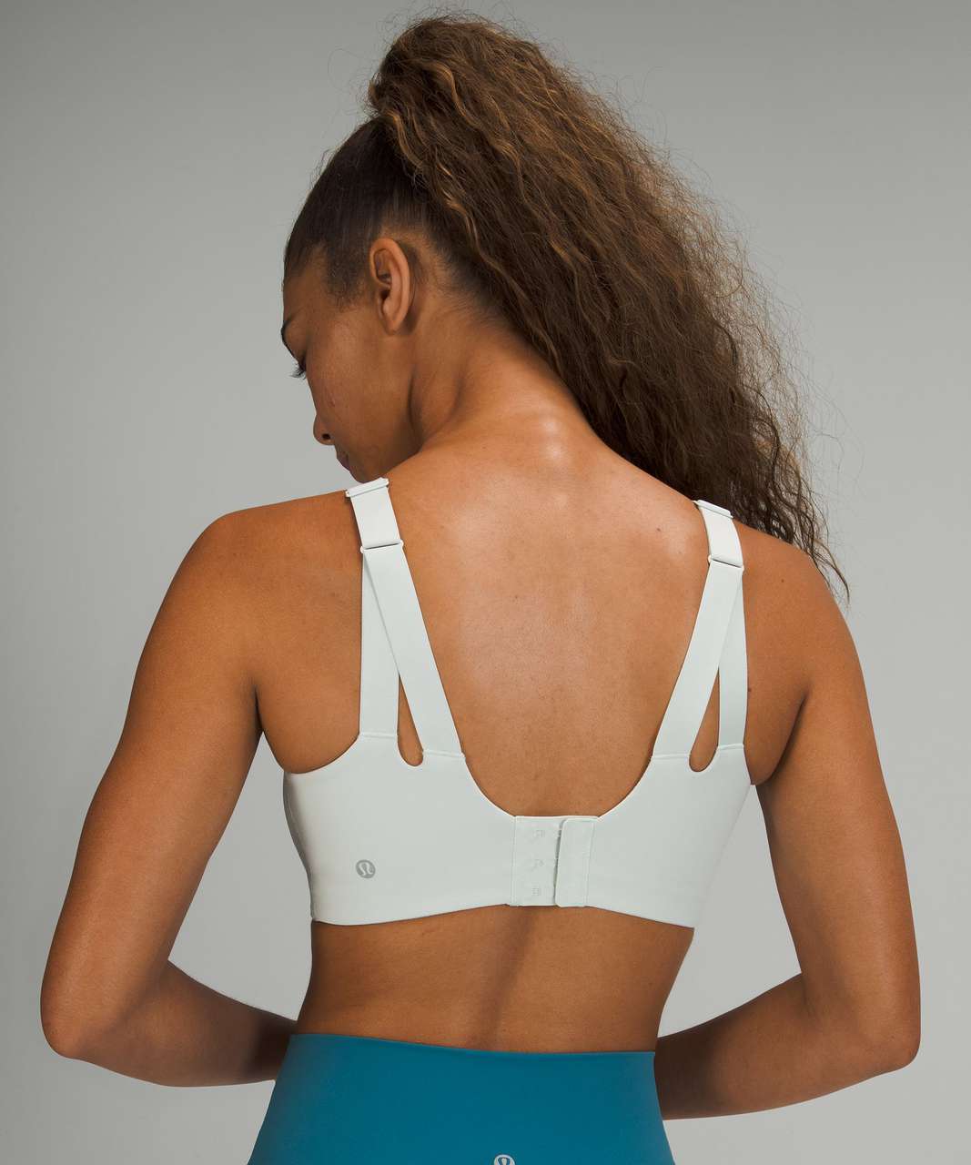 Lululemon In Alignment Longline Bra Light Support, B/c Cup In Ocean Air |  ModeSens